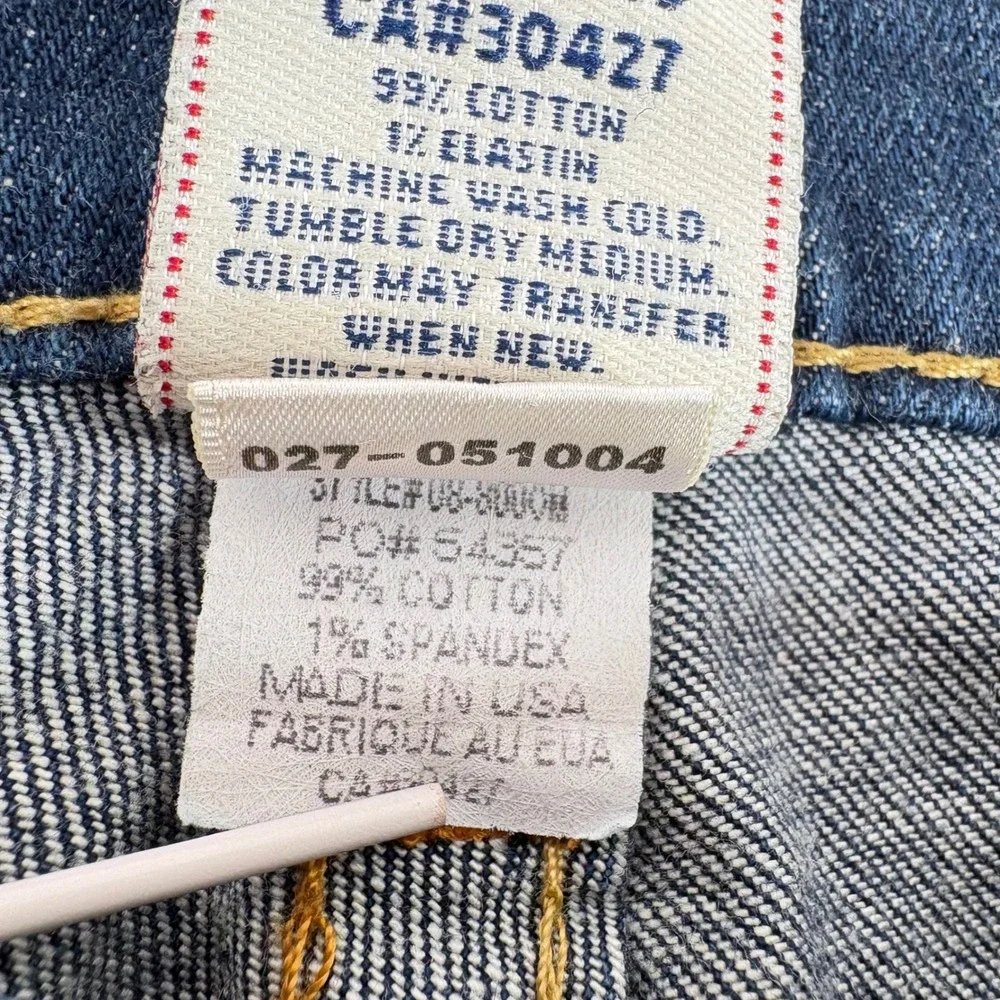 True Religion Bobby Jeans Blue Straight Leg Dark Wash Made in USA 31x33